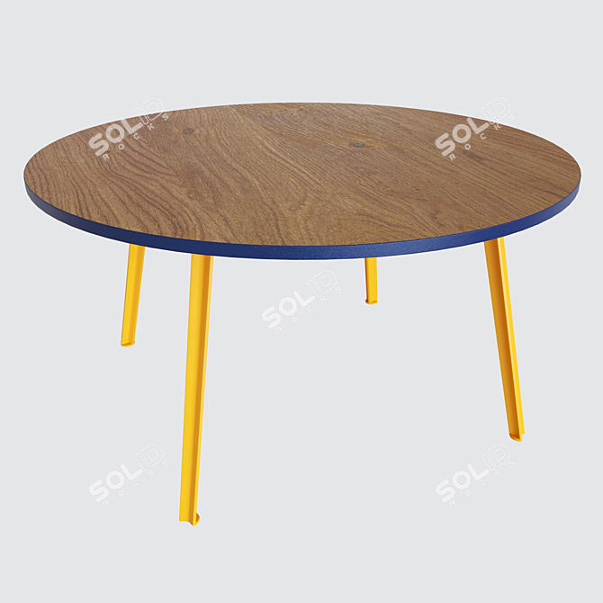 Excellent Canteen Dining Table 3D model image 1