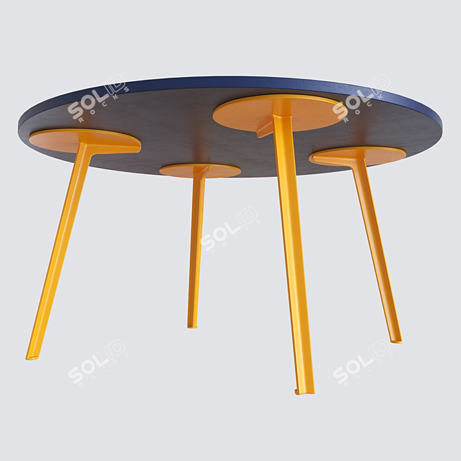 Excellent Canteen Dining Table 3D model image 2