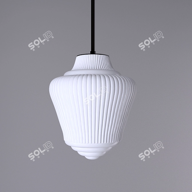 Boho Glass Pendant Light 3D model image 1