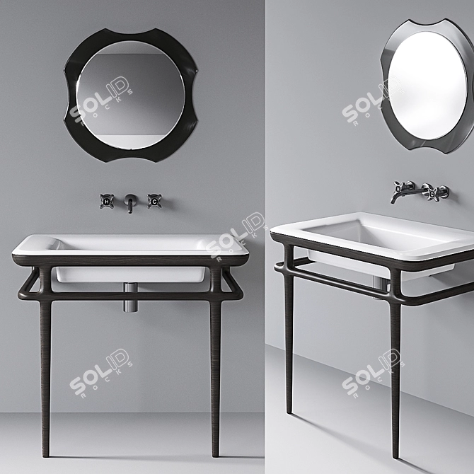 Sleek Antoniolupi Accordo Console 3D model image 1