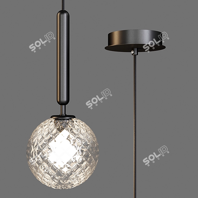 Elegant Optic Pendant: Nuura Miira 3D model image 1