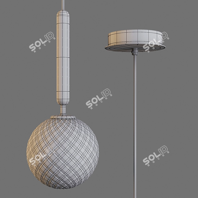 Elegant Optic Pendant: Nuura Miira 3D model image 2