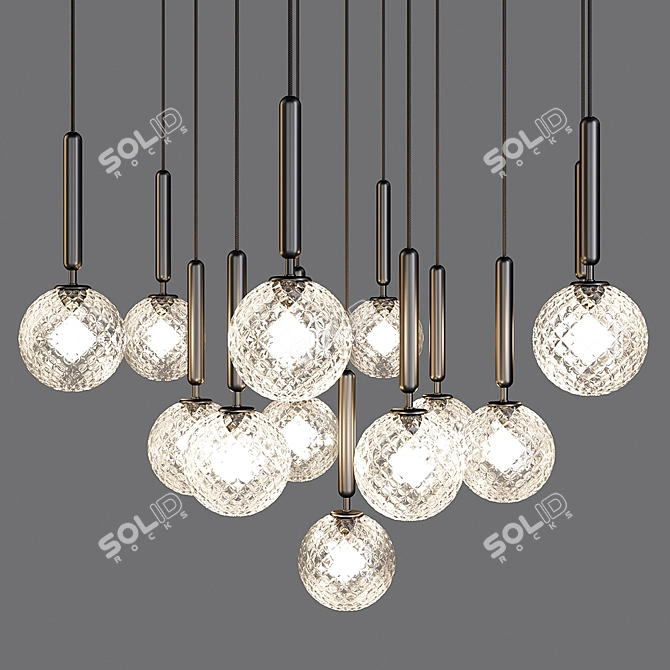 Nuura Miira: Optic Pendant Lamp (03130223) 3D model image 1