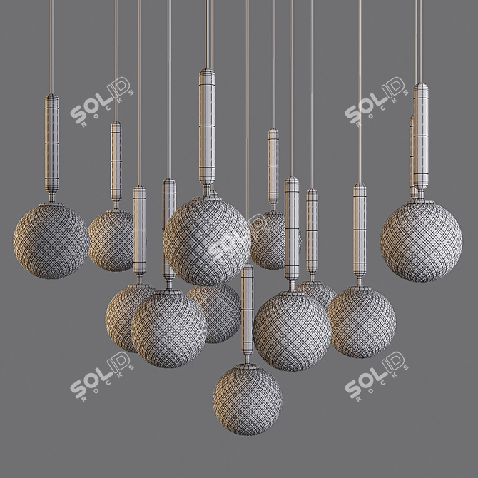 Nuura Miira: Optic Pendant Lamp (03130223) 3D model image 2
