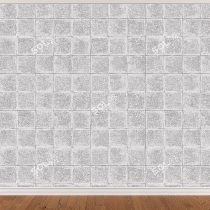 Seamless Wallpaper Set - 3 Colors 3D model image 2