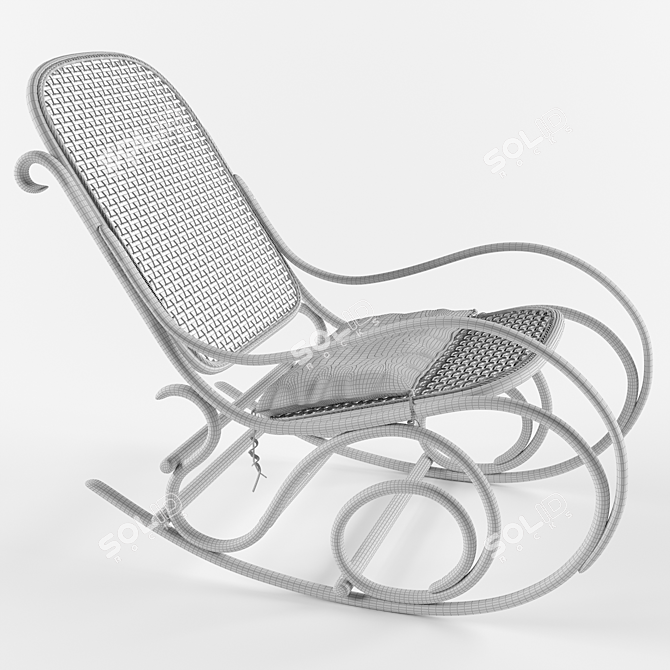 ComfortMax Rocking Chair 3D model image 3