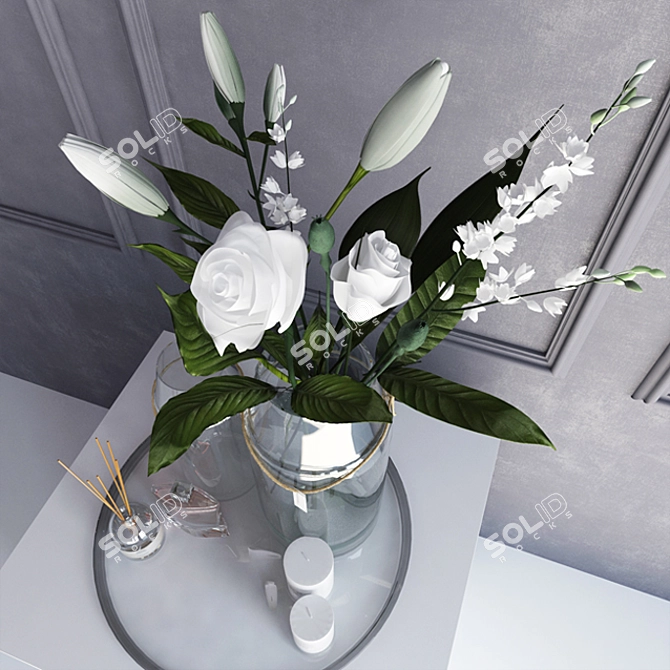 Elegant Decor Set: V-ray Max 2015, FBX, OBJ 3D model image 2
