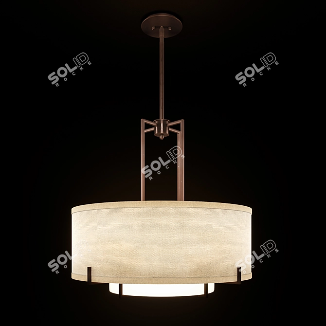 Possini Euro Bronze Pendant Light 3D model image 2