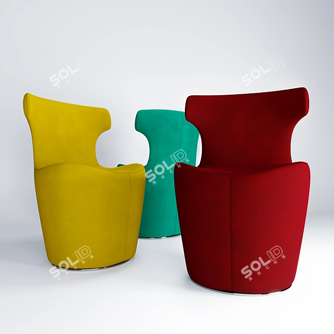 Comfortable and Stylish: Chair Mini Papilio 3D model image 1