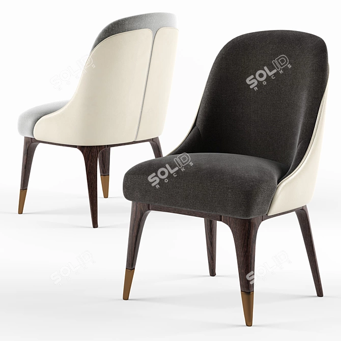 Covet Dining Chair: Elegant and Sophisticated Seating 3D model image 1