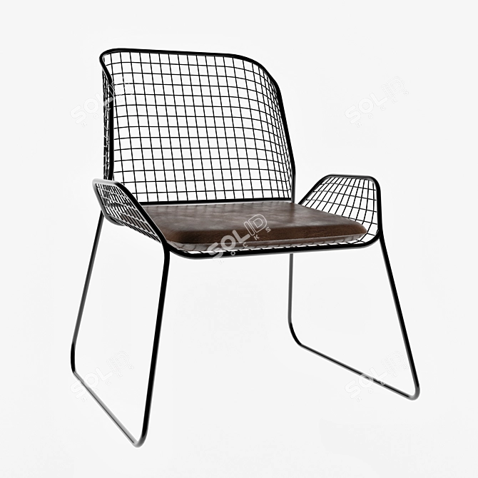 Modern Ergonomic Chair 3D model image 1