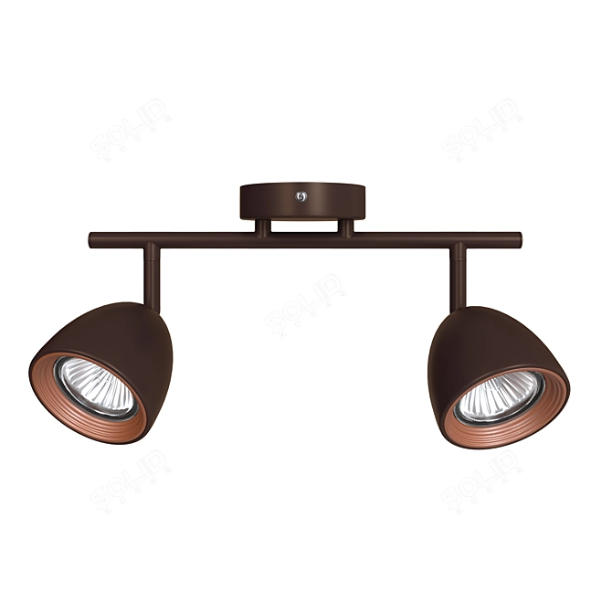 Modern White Metal Spot Allegra 3D model image 1