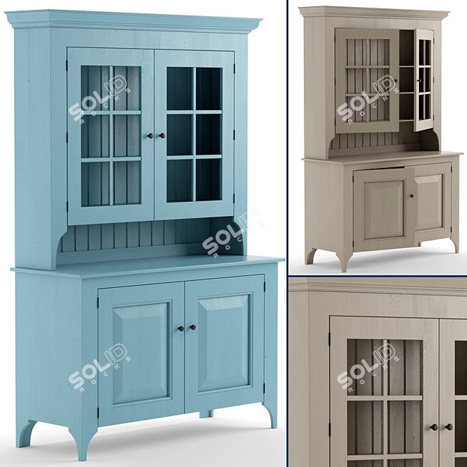 Elegant Lebanon Buffet Cabinet 3D model image 1