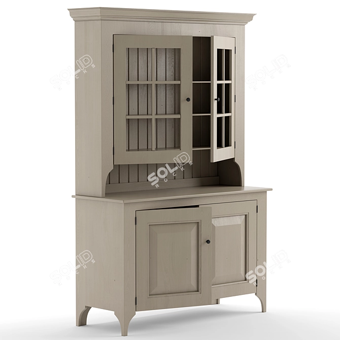 Elegant Lebanon Buffet Cabinet 3D model image 2