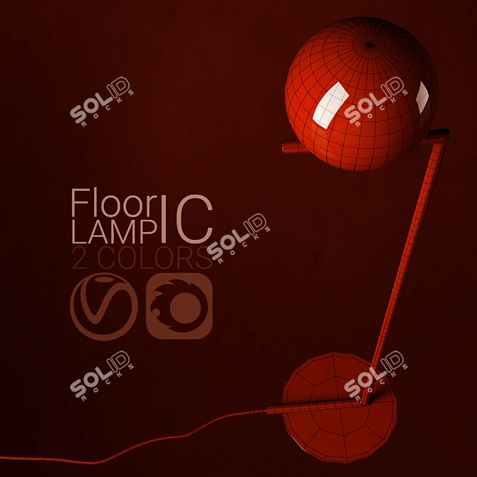 Title: Versatile Modern Floor Lamp 3D model image 3