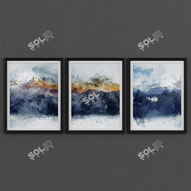 Abstract Mountain Artwork 3D model image 2
