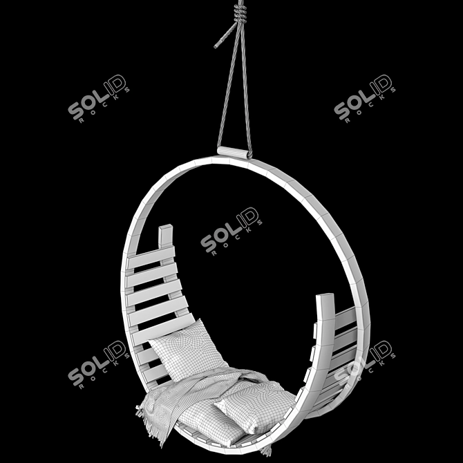 Elevate Your Outdoor Space: Tom Raffield Garden Swings 3D model image 3