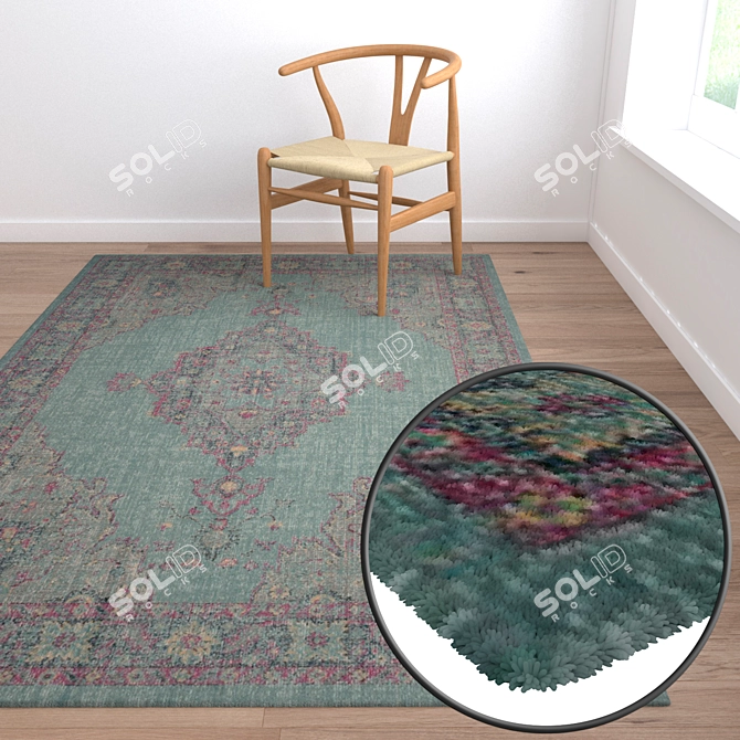 Luxury Carpet Set 27 3D model image 2