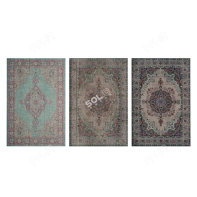 Luxury Carpet Set 27 3D model image 3