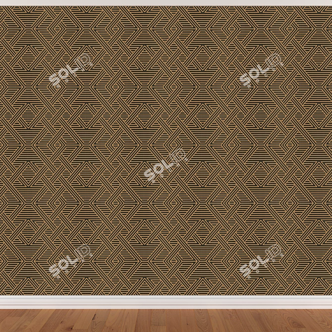 Seamless Wallpaper Set: Seth 351 (3 Colors) 3D model image 2