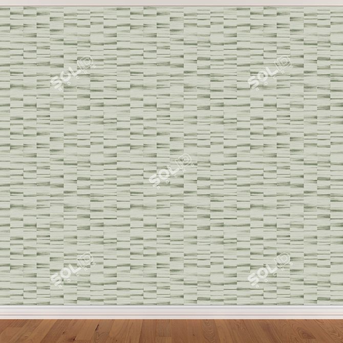 Seamless Wallpaper Set - 3 Colors 3D model image 3