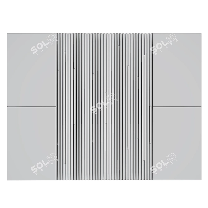 Modern Wall Panel 30 3D model image 2