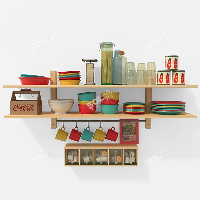 Essential Kitchen Tools Set 3D model image 1