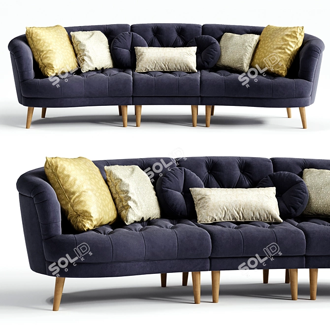 Luxurious Alexander & James JEAN XL Sofa 3D model image 1