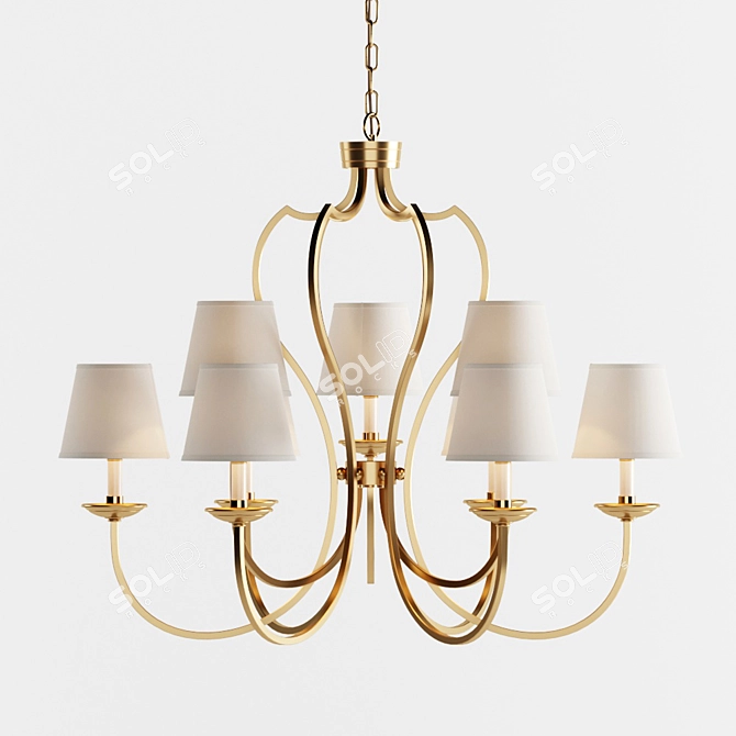 Elegant Selena Chandelier DL1353 3D model image 1