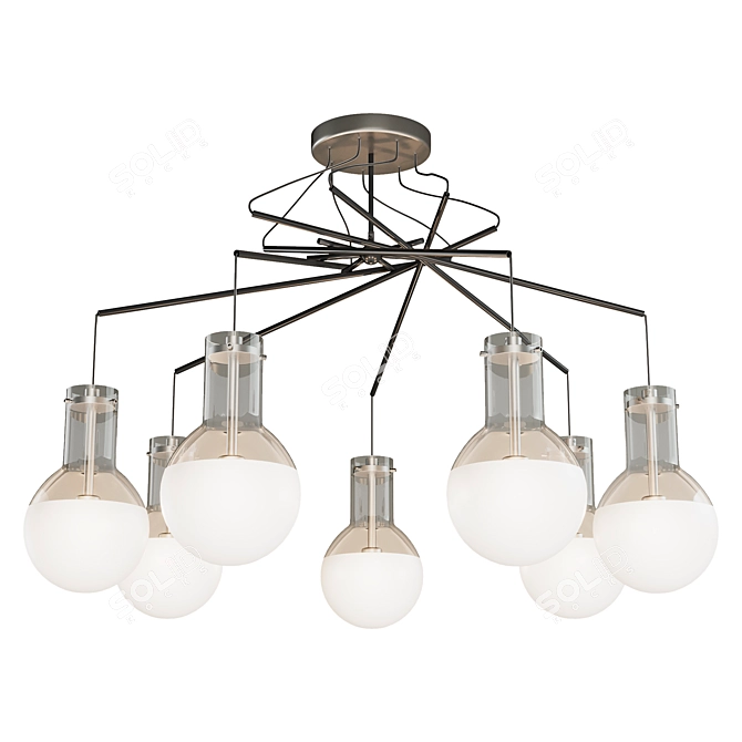 Elegant Odeon Light Chandelier 3D model image 1