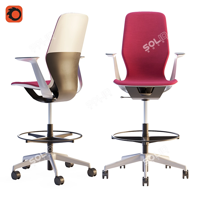 Steelcase SILQ: Modern Office Chair 3D model image 2