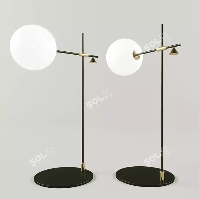 Crane Table Lamp, Aromas Factory 3D model image 1