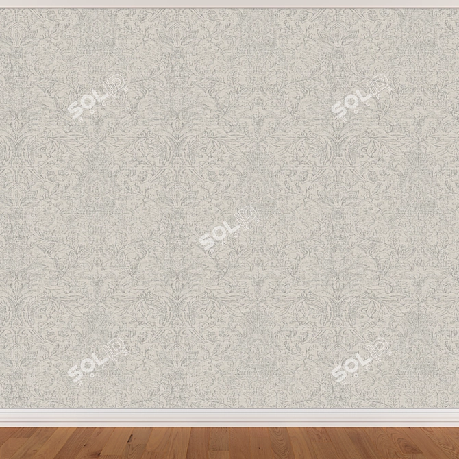 Seamless Wallpapers Set - 3 Colors 3D model image 3