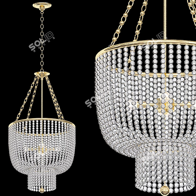 Elegant 2013 Jacqueline Chandelier 3D model image 1