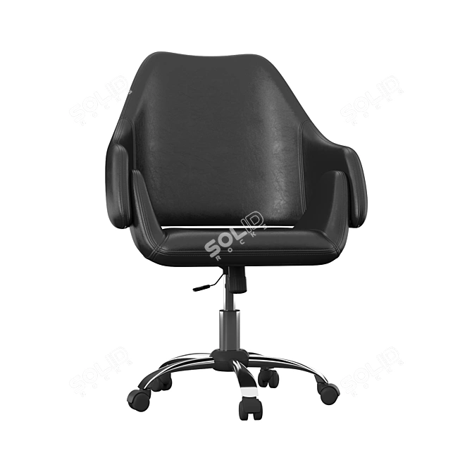 ErgoFlex Blood Task Chair 3D model image 2