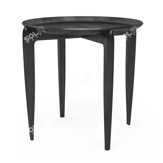 1958 Tray Table: Elegant and Functional 3D model image 1