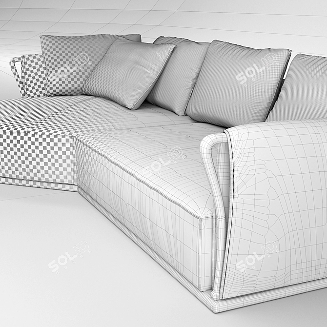 Aforisma Modular Sofa: Modern Comfort 3D model image 3