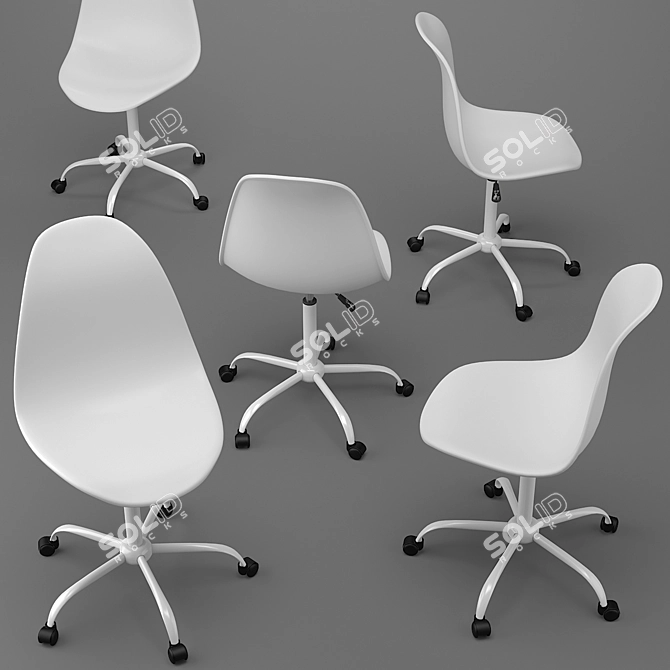 Swivel Office Chair 2013 3D model image 2