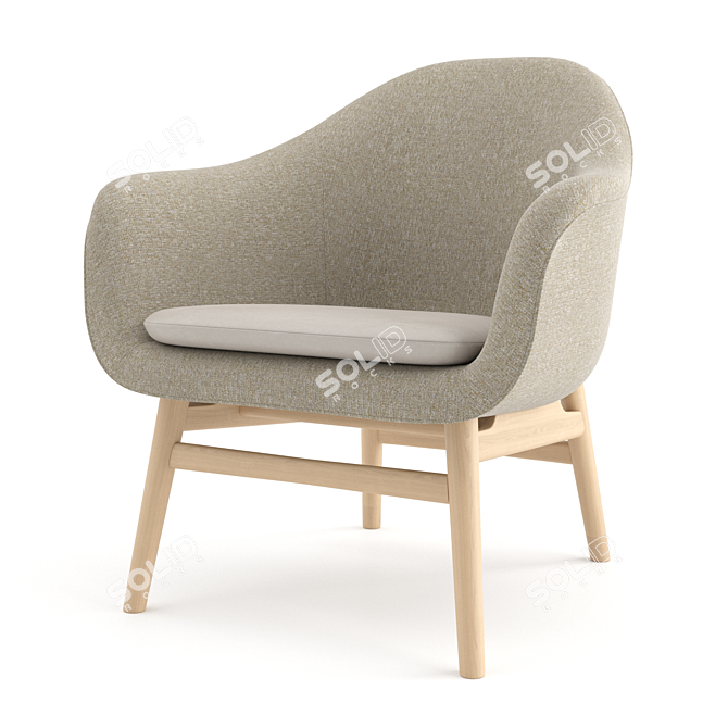 Harbor Lounge Chair: Sleek Design, Premium Comfort 3D model image 2