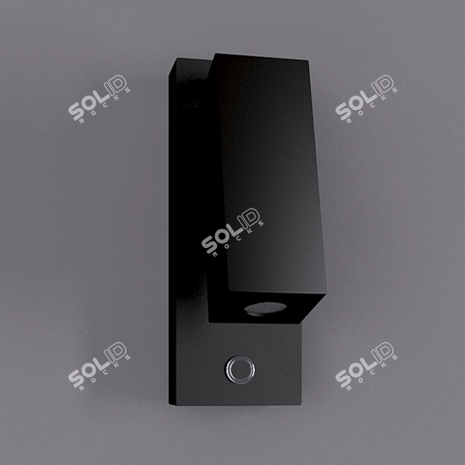 VIOKEF LED Black Wall Light 3D model image 1
