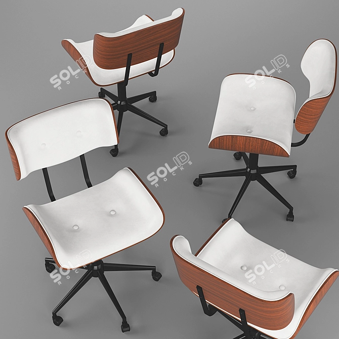 Mid-century Modern Office Chair - 2013 version 3D model image 3