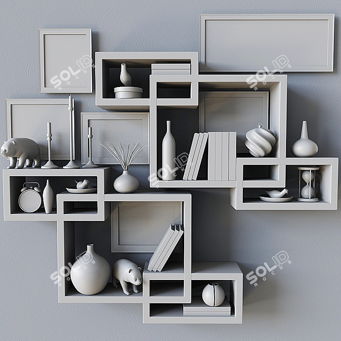 3D Storage Wall Art 3D model image 2