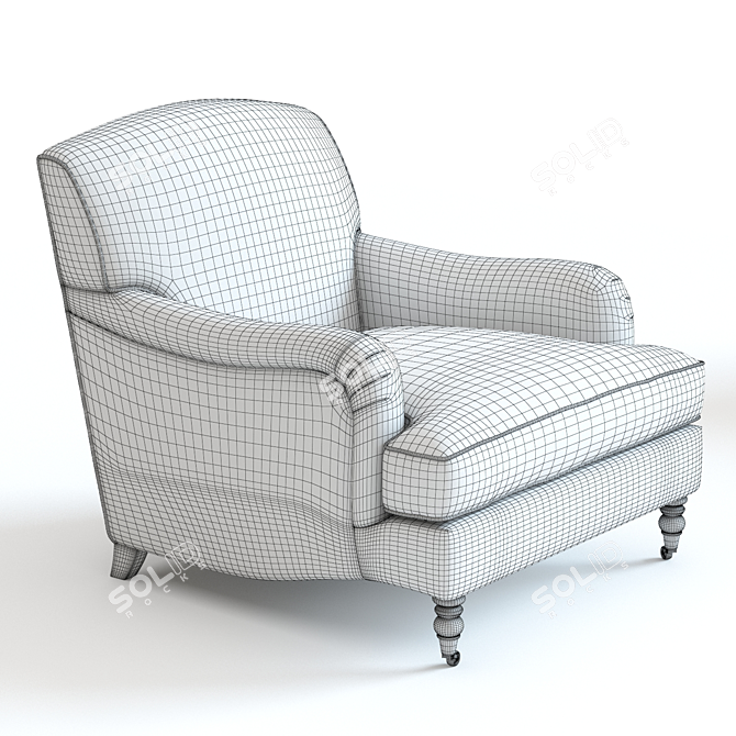 Elegantly Designed Howard Armchair 3D model image 2