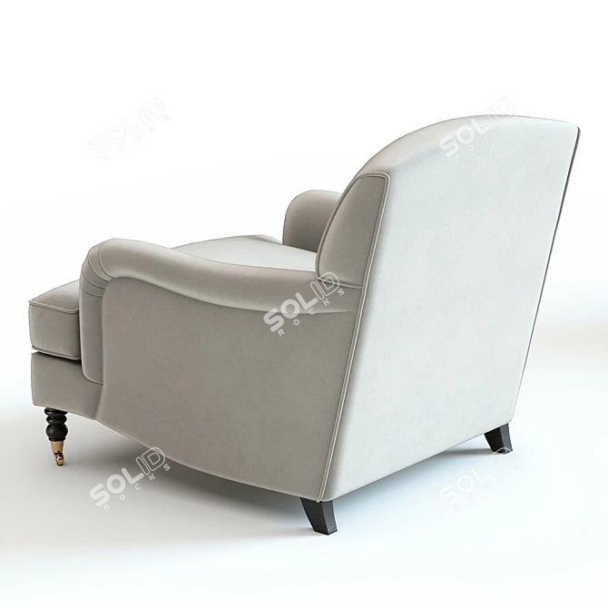 Elegantly Designed Howard Armchair 3D model image 3