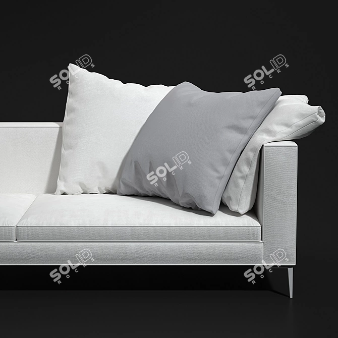 Hugo Sofa: Sleek, Modern, and Stylish 3D model image 2