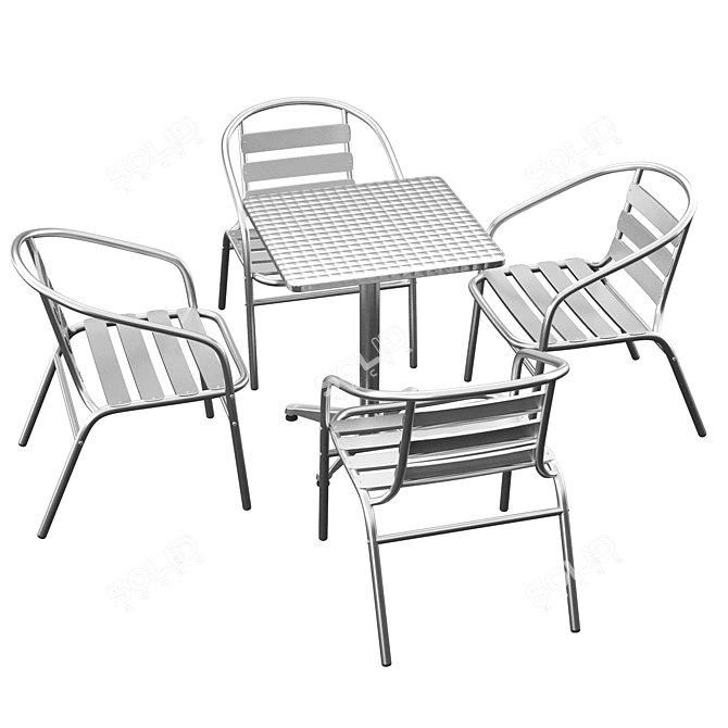 Cultivate Cozy Conversations: Cornette Patio Seating 3D model image 2