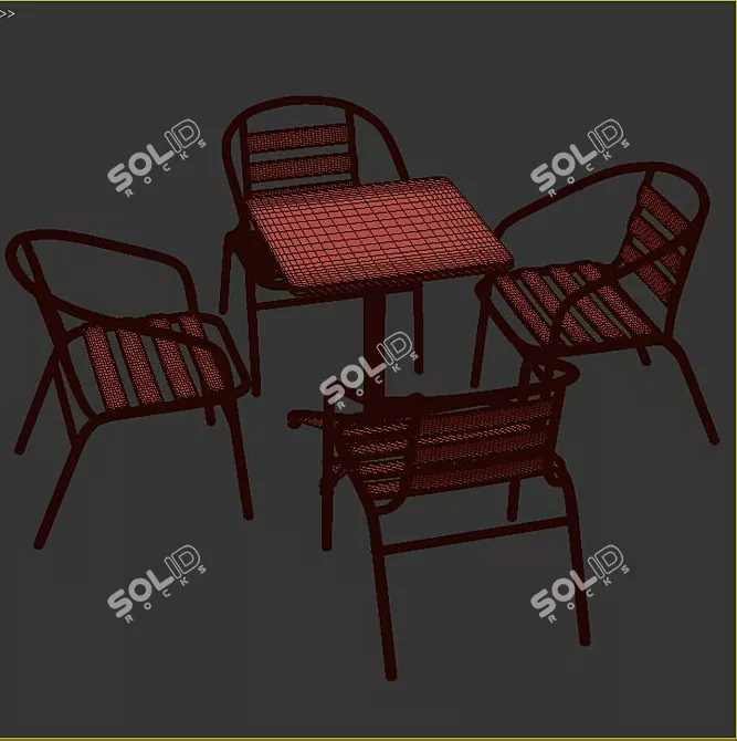 Cultivate Cozy Conversations: Cornette Patio Seating 3D model image 3