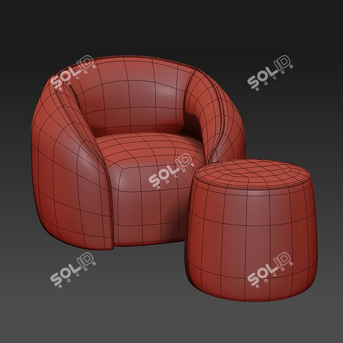 ALIVAR BALOO Armchair 3D model image 3