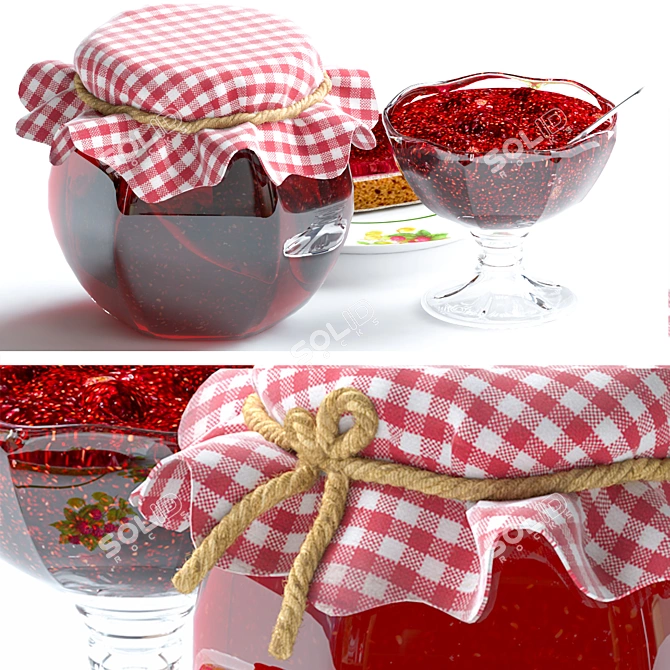 Vibrant Jam Set: 3D Model with VrayFur 3D model image 3