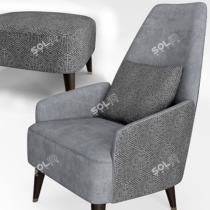 Luxurious Giorgio Collection Charisma Chair 3D model image 2
